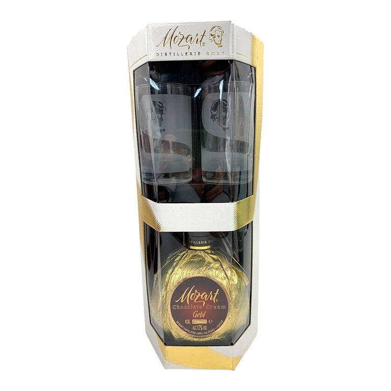 LIQUORE MOZART GOLD GIFT BOX (1 pz) 2 BICCHIERI + BOTTIGLIA 50CL